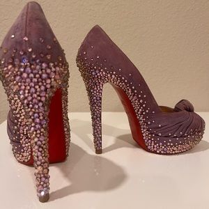 Christian Louboutin lilac suede heels 39.5